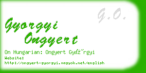 gyorgyi ongyert business card